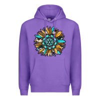 Purple gemstone sunflower Premium Hoodie - RanaPortraitStore