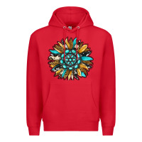 Red gemstone sunflower Premium Hoodie - RanaPortraitStore