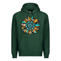 Sports Green gemstone sunflower Premium Hoodie - RanaPortraitStore