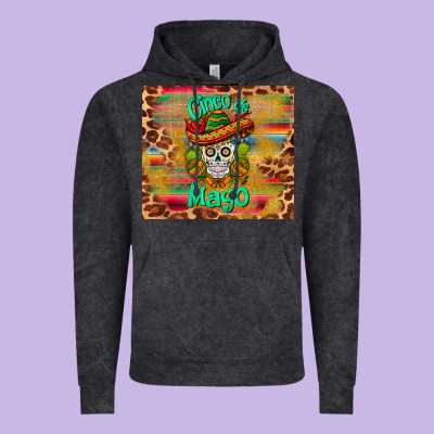 Cinco De Mayo Sombrero Skull Vintage Hoodie Designed By Barkaloodesign