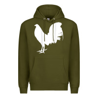 Army Green game fowl gallegos, rooster, chicken t shirt Premium Hoodie - PixelFlow