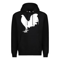 Black game fowl gallegos, rooster, chicken t shirt Premium Hoodie - PixelFlow