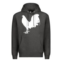 Charcoal Heather game fowl gallegos, rooster, chicken t shirt Premium Hoodie - PixelFlow