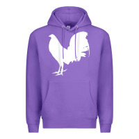 Purple game fowl gallegos, rooster, chicken t shirt Premium Hoodie - PixelFlow