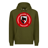 Army Green carnegie mellon tartans Premium Hoodie - SnappyArt
