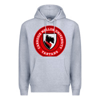 Heather Grey carnegie mellon tartans Premium Hoodie - SnappyArt