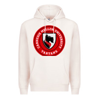 Pale Pink carnegie mellon tartans Premium Hoodie - SnappyArt