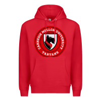 Red carnegie mellon tartans Premium Hoodie - SnappyArt