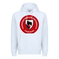 White carnegie mellon tartans Premium Hoodie - SnappyArt