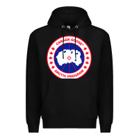 Black canada goose Premium Hoodie - SnappyArt