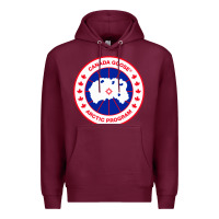 Burgundy canada goose Premium Hoodie - SnappyArt