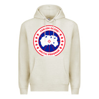 Oatmeal Heather canada goose Premium Hoodie - SnappyArt