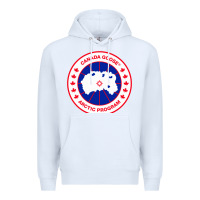 White canada goose Premium Hoodie - SnappyArt