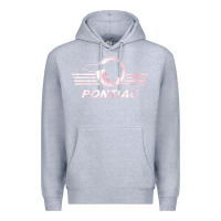 Heather Grey pontiac distressed Premium Hoodie - SnappyArt