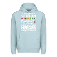 Blue Mist VietNam Veteran daughter Most People Never Meet Their Heroes Premium Hoodie - SnappyArt