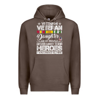 Coffee VietNam Veteran daughter Most People Never Meet Their Heroes Premium Hoodie - SnappyArt