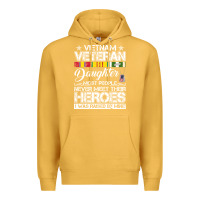 Mustard VietNam Veteran daughter Most People Never Meet Their Heroes Premium Hoodie - SnappyArt
