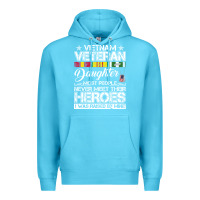 Ocean Blue VietNam Veteran daughter Most People Never Meet Their Heroes Premium Hoodie - SnappyArt