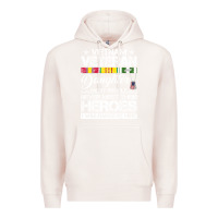 Pale Pink VietNam Veteran daughter Most People Never Meet Their Heroes Premium Hoodie - SnappyArt