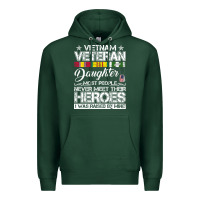 Sports Green VietNam Veteran daughter Most People Never Meet Their Heroes Premium Hoodie - SnappyArt