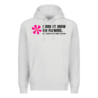 Dove Grey i may not know my flowers  t shirt Premium Hoodie - SnappyArt
