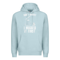 Blue Mist lumberjack don't worry i hugged it first lumberjack wood cutter logger Premium Hoodie - SnappyArt