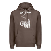 Coffee lumberjack don't worry i hugged it first lumberjack wood cutter logger Premium Hoodie - SnappyArt