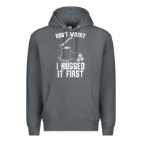 Rock lumberjack don't worry i hugged it first lumberjack wood cutter logger Premium Hoodie - SnappyArt