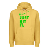 Antique Gold Just Hit It Cannabis Weed Vintage Retro Design for Weed Lover Premium Hoodie - SnappyArt