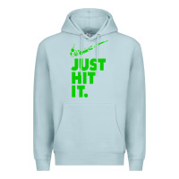 Blue Mist Just Hit It Cannabis Weed Vintage Retro Design for Weed Lover Premium Hoodie - SnappyArt