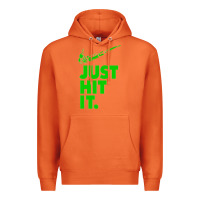 Carrot Just Hit It Cannabis Weed Vintage Retro Design for Weed Lover Premium Hoodie - SnappyArt