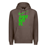 Coffee Just Hit It Cannabis Weed Vintage Retro Design for Weed Lover Premium Hoodie - SnappyArt