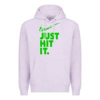 Lilac Just Hit It Cannabis Weed Vintage Retro Design for Weed Lover Premium Hoodie - SnappyArt