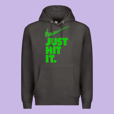 Just Hit It Cannabis Weed Vintage Retro Design For Weed Lover Premium Hoodie Designed By Snappyart