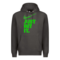 Smoke Just Hit It Cannabis Weed Vintage Retro Design for Weed Lover Premium Hoodie - SnappyArt