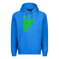 True Royal Just Hit It Cannabis Weed Vintage Retro Design for Weed Lover Premium Hoodie - SnappyArt