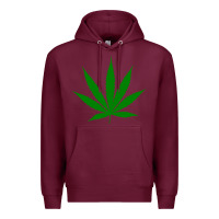 Burgundy Weed Premium Hoodie - SnappyArt