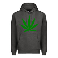 Charcoal Heather Weed Premium Hoodie - SnappyArt