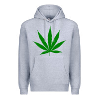 Heather Grey Weed Premium Hoodie - SnappyArt