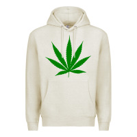 Oatmeal Heather Weed Premium Hoodie - SnappyArt