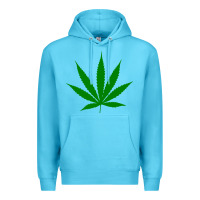 Ocean Blue Weed Premium Hoodie - SnappyArt