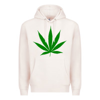 Pale Pink Weed Premium Hoodie - SnappyArt