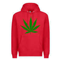 Red Weed Premium Hoodie - SnappyArt