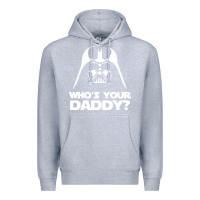 Heather Grey darth vader who's your daddy Premium Hoodie - SnappyArt