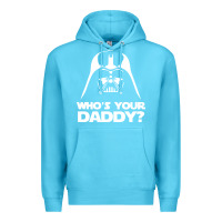 Ocean Blue darth vader who's your daddy Premium Hoodie - SnappyArt