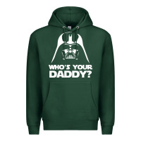 Sports Green darth vader who's your daddy Premium Hoodie - SnappyArt
