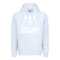 White darth vader who's your daddy Premium Hoodie - SnappyArt