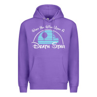 Purple when you wish upon a death star Premium Hoodie - SnappyArt