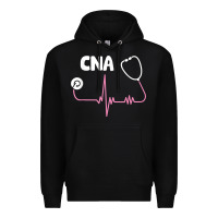 Black cna nurse t shirt Premium Hoodie - SnappyArt
