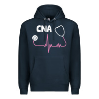 Navy cna nurse t shirt Premium Hoodie - SnappyArt